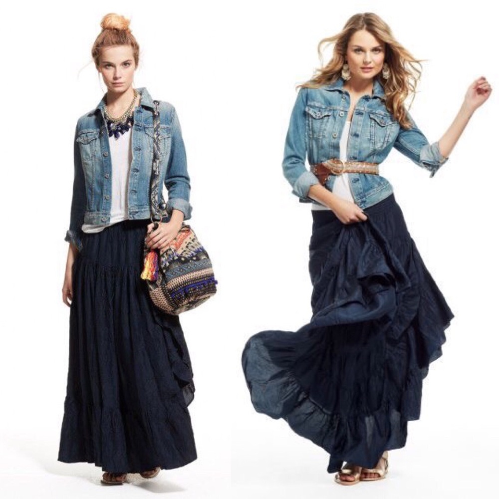 Calypso st barth maxi silk skirt